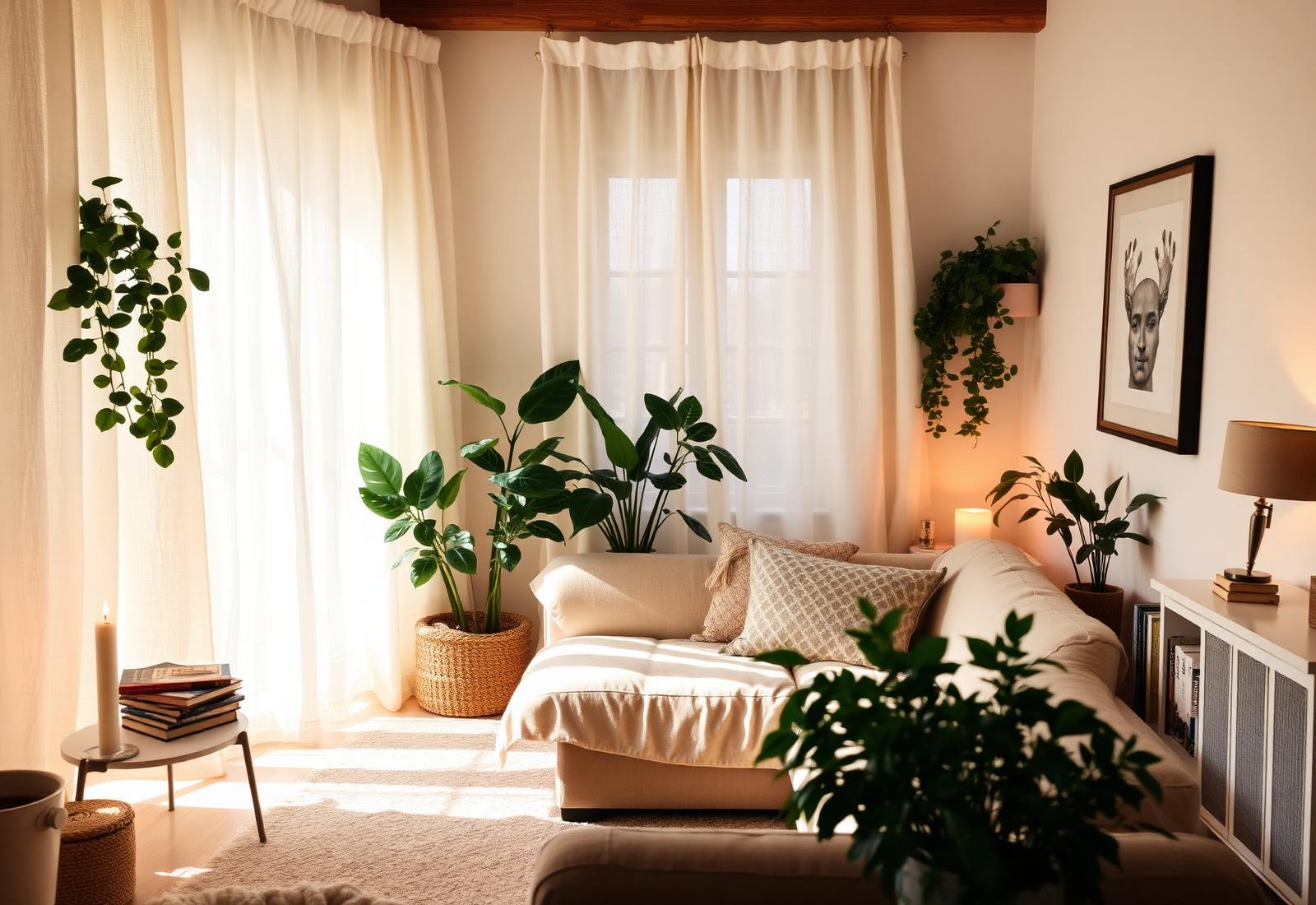 The warm interior of Casa de Cura